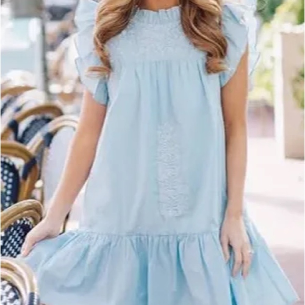 J Marie Small embroidered Mini Dress